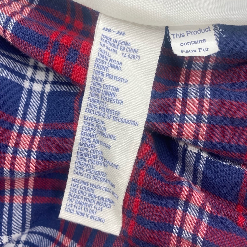 American Eagle Puffer Hooded Lined Vest - Picture 13 of 13